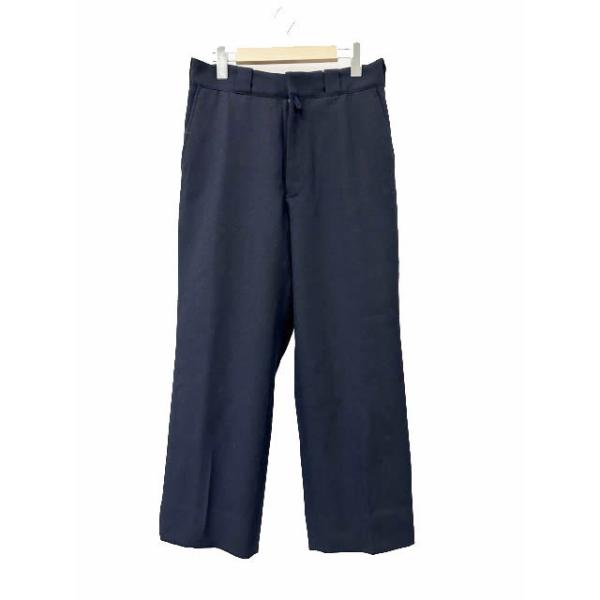 コモリ COMOLI 24AW ウール サージ パンツ A03-03023 2 紺ネイビー
