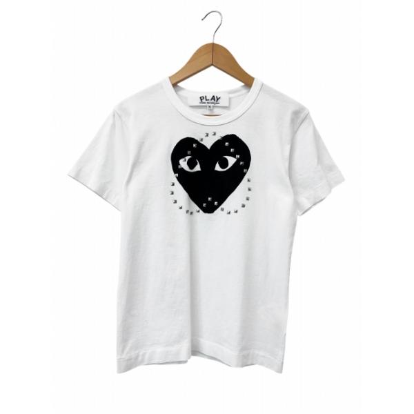 コムデギャルソン COMME des GARCONS PLAY スタッズ ハート 半袖 T
