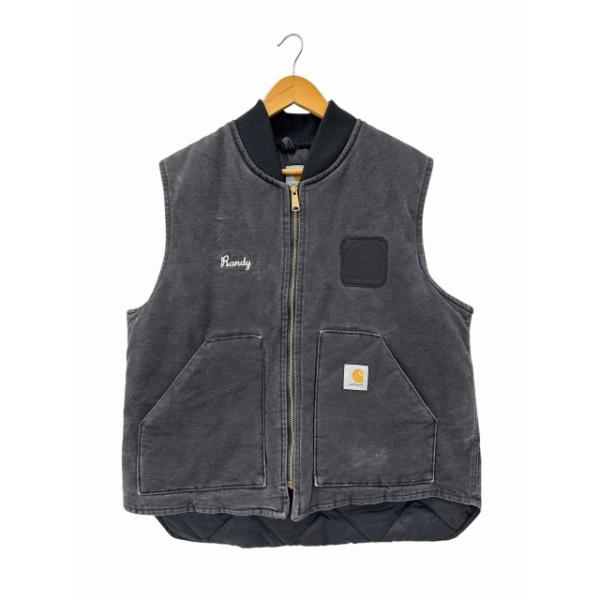 カーハート carhartt 2001 USA製 Duck Vest ダック ベスト XL 黒