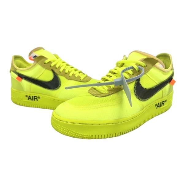 ナイキ NIKE ×Off-White オフホワイト THE 10 AIR FORCE 1 LOW Volt ザ テン エアフォース 1 ロー ボルト AO4606-700 27.5 蛍光 イエロー