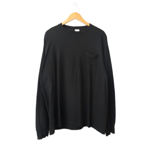 コモリ COMOLI 26SS サープラス 長袖 Tシャツ D01-05026 3 黒 ブラック