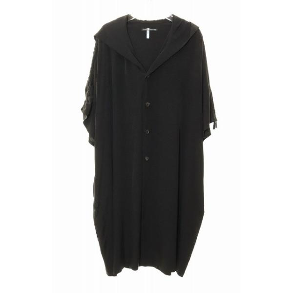 ヨウジヤマモト YOHJI YAMAMOTO B 19SS LONG SHIRT BLACK SIZE 2