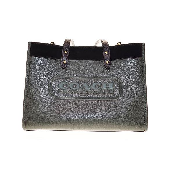 COACH（コーチ） フィールド トート 30 カラー ブロック レザー バッグ 