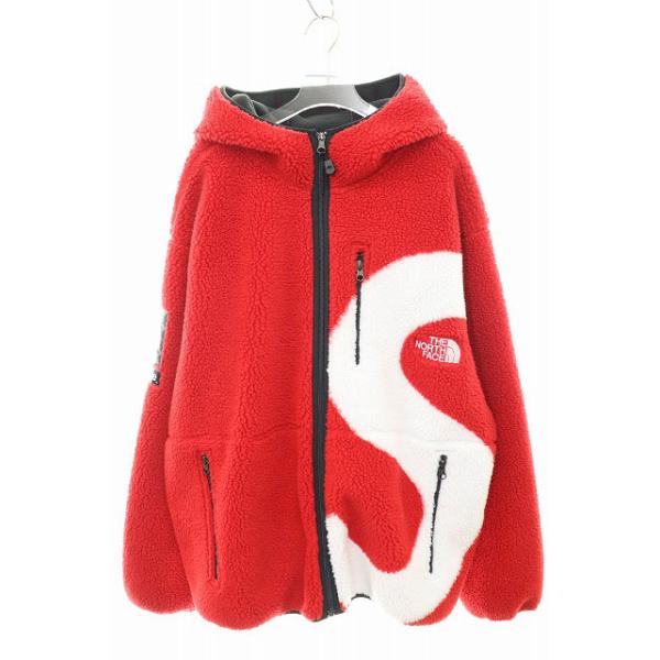【未使用品】シュプリーム×ノースフェイス Sロゴフーデッドフリースジャケット Supreme シュプリーム 20AW NT62004I THE NORTH FACE ノース