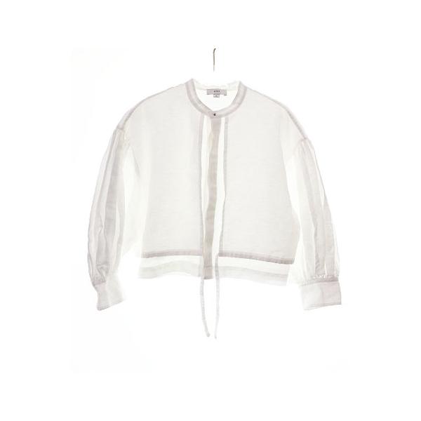 ハイク　バルーン7分袖 ハイク HYKE BALLOON SLEEVE BLOUSE WHITE 2 15207 バルーン