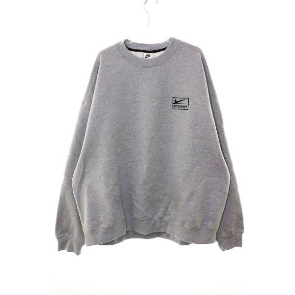 NIKE ナイキ × STUSSY FLEECE CREW GREY XL DO9337-063