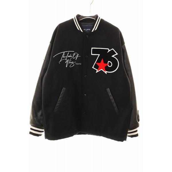 【中古】ウィズ WHIZ LIMITED 76 STA JACKET BLACK M WL-J-86 20周年記念 スタジャン ワッペン レザー 250702 ウィズ WHIZ LIMITED 76 STA JACKET BLACK M WL-J-86 20周年記念