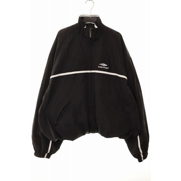 美品 BALENCIAGA バレンシアガ トラックジャケット 黒 21AW BALENCIAGA - BALENCIAGA バレンシアガ トラック ジャケット