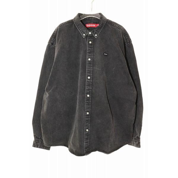 supreme ブラックデニムショートスリーブシャツ ポケットロゴデニムショートスリーブシャツ ブラック