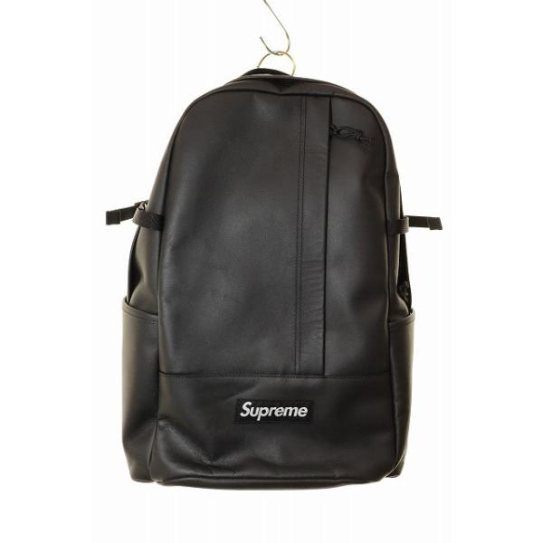 Supreme シュプリーム SUPREME 23AW LEATHER BACKPACK BLACK レザー