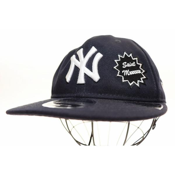 セントマイケル SAINTMICHAEL × NEW ERA MLB 25SS YANKEES CAP NAVY