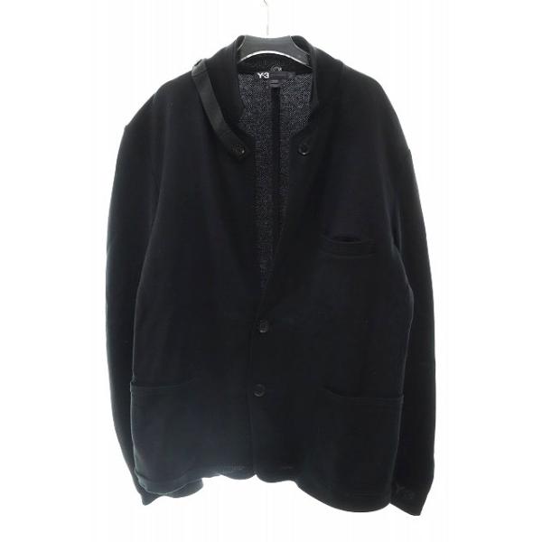 【中古】ワイスリー Y-3 × adidas スタンドカラージャケット Mサイズ 袖ロゴ 刺繍 ブラック ☆AA★250614 ワイスリー Y-3 × adidas スタンドカラージャケット Mサイズ 袖ロゴ