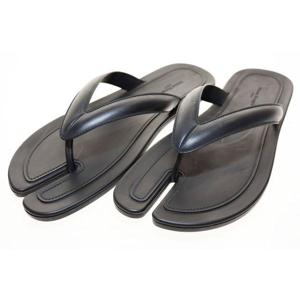 メゾンマルジェラ Maison Margiela Tabi FLIP FLOP BLACK SIZE40