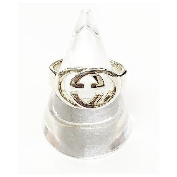 美品　GUCCI リングペンダント GUCCI（グッチ） GUCCI G ダブル リング シルバー 16号 指輪