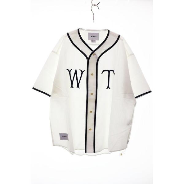WTAPS 25SS ベースボールシャツ LEAGUE/SS/COTTON ダブルタップス WTAPS 25SS LEAGUE SS COTTON WHITE SIZE 02 251TQDT