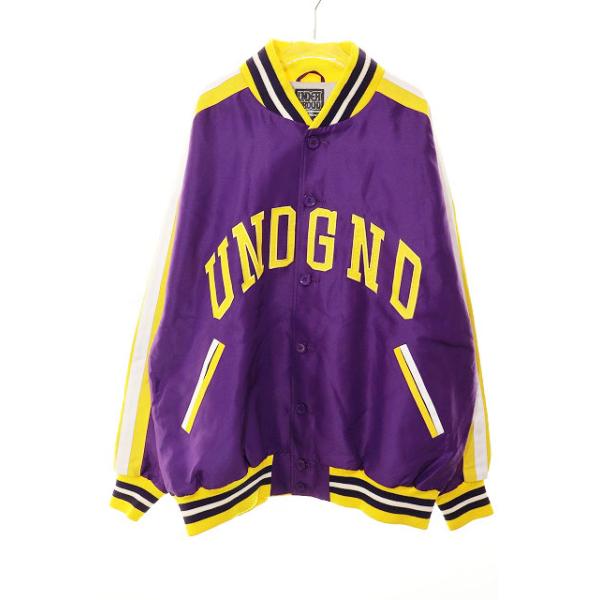 【中古】ナイトロウ NITROW レイカーズカラー スタジャン 2XL NW032-JK02 ロゴ アウター パープル イエロー ●250811 ナイトロウ NITROW レイカーズカラー スタジャン 2XL NW032-JK02 ロゴ