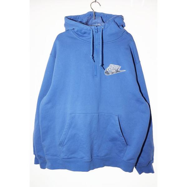 Supreme（シュプリーム） × NIKE HALF ZIP HOODED SWEAT SHIRT BLUE L
