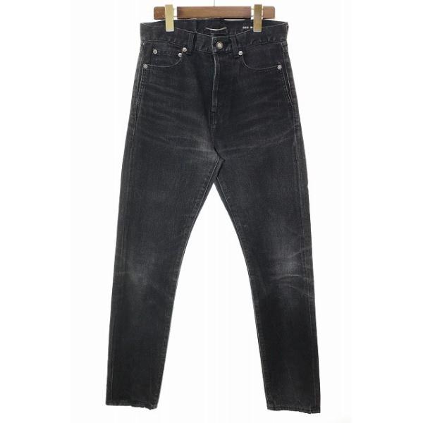 サンローラン　デニム　ジーンズ　ブラック SAINT LAURENT PARIS サンローランパリ 15AW Destroyed Skinny Jean