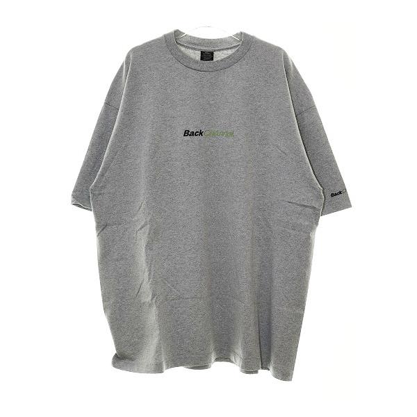 【中古】バックチャンネル BACK CHANNEL LOGO TEE GREY XXL ロゴ プリント Tシャツ グレー 半袖 袖刺繍 バックチャンネル BACK CHANNEL LOGO TEE GREY XXL ロゴ プリント T
