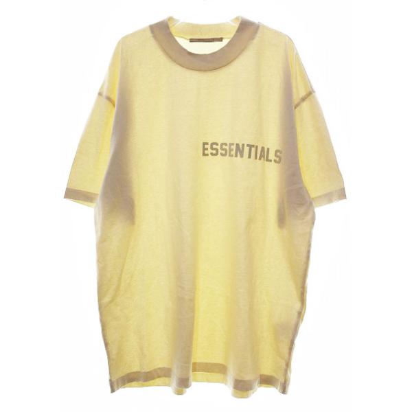 【中古】エフオージー エッセンシャルズ FOG ESSENTIALS S/S TEE BEIGE L 半袖 ロゴ ワッペン TEE モックネック エフオージー エッセンシャルズ FOG ESSENTIALS S/S TEE BEIGE L 半袖