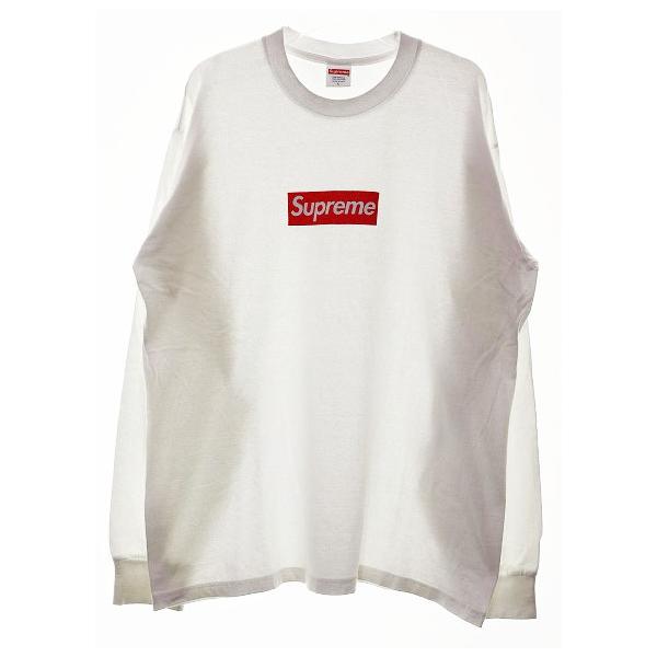 Supreme シュプリーム SUPREME BOX LOGO L/S TEE WHITE L ボックス