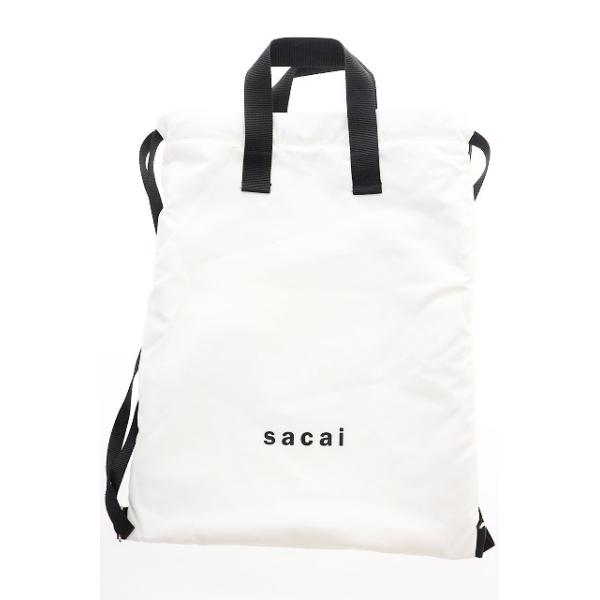 ※tyty sacai Hello sacai リバーシブル巾着バッグ サカイ sacai 22SS リバーシブル ナップサック トートバッグ 巾着