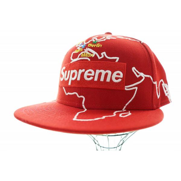 Supreme（シュプリーム） × NEWERA 23AW WORLDWIDE BOX LOGO CAP RED