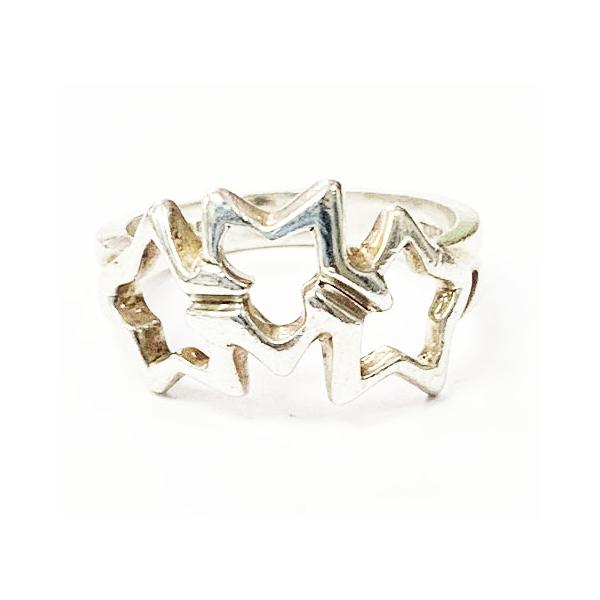 ティファニー TIFFANY & CO. トリプルスター リング 7.5号 シルバー