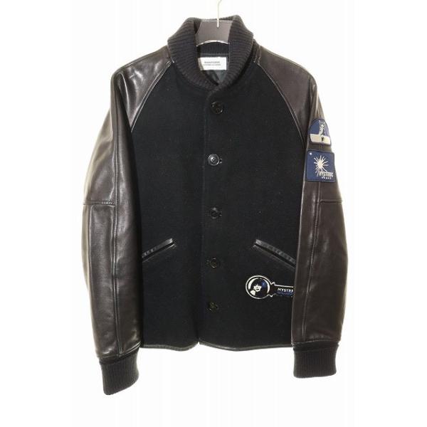 ミハラヤスヒロ ヒステリックグラマー ウール レザー スタジャン HYSTERIC GLAMOUR（ヒステリックグラマー） × MIHARA YASUHIRO ダブル