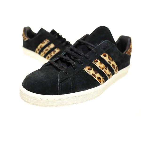 アディダス adidas CAMPUS 80S LEOPARD 28cm GY0407 キャンパス レオパード ブラック 【ブランド古着ベクトル】▲■260708 メンズ