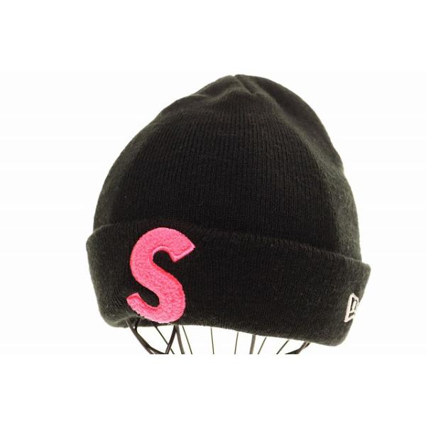 Supreme（シュプリーム） × NEW ERA 19AW S LOGO BEANIE BLACK