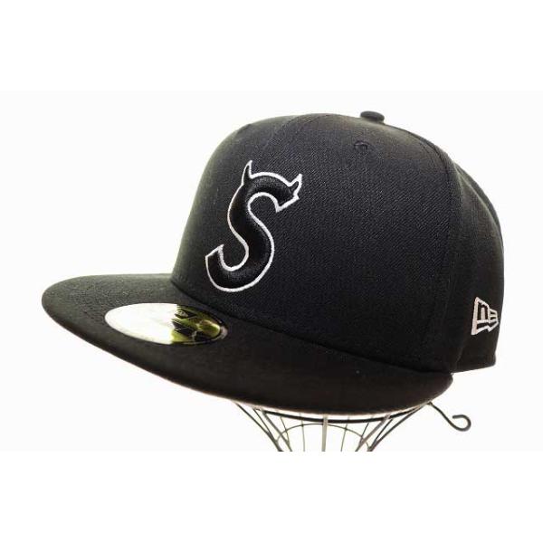 Supreme（シュプリーム） × NEW ERA 22AW S LOGO CAP BLACK ニューエラ