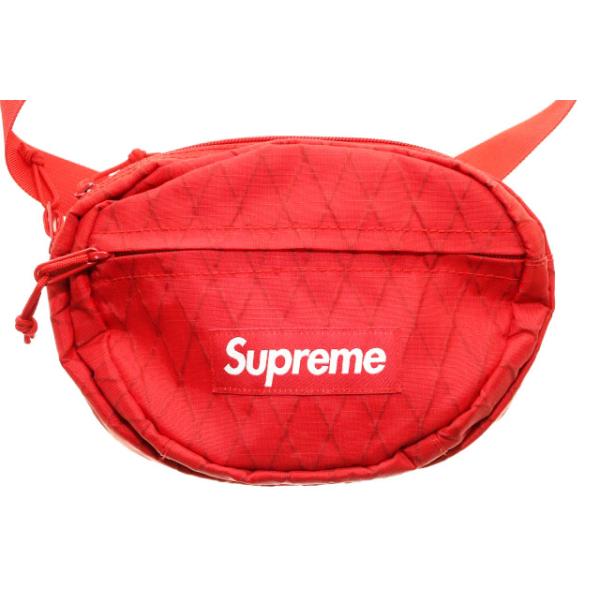 本物 Supreme シュプリーム AW18 ウエストバッグ 新品 赤 Supreme（シュプリーム） SUPREME 18AW WAIST BAG RED ボックス ロゴ