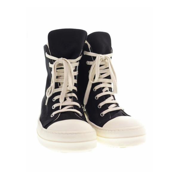 リックオウエンス　ダークシャドー　ハイカットスニーカー リックオウエンス Rick Owens DRKSHDW SNEAKS BLACK SIZE41 ダーク