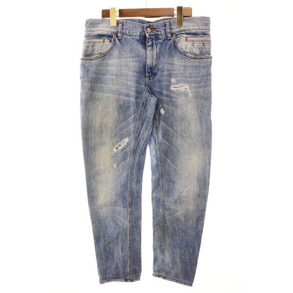 ドルガバ  ジーンズ　タグ付き新品 DOLCE&GABBANA（ドルチェ & ガッバーナ） ドルガバ ダメージデニム 46