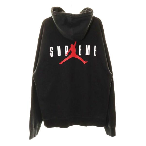 Supreme（シュプリーム） × JORDAN 24AW HOODED SWEATSHIRT BLACK M