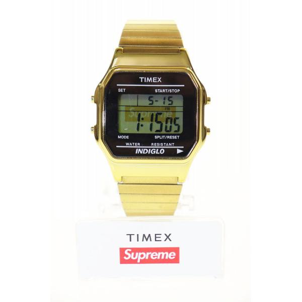 Supreme（シュプリーム） × TIMEX 19AW DIGITAL WATCH GOLD TW2U03300