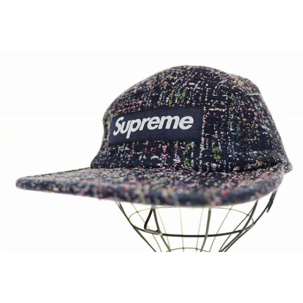 Supreme（シュプリーム） SUPREME 24AW DENIM BOUCLE CAMP CAP NAVY