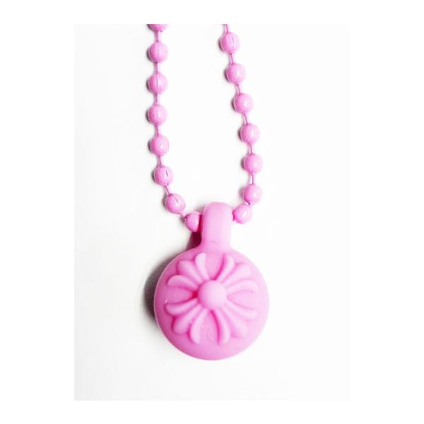 クロムハーツ シリコンラバーネックレス クロスボール pink CHROME HEARTS（クロムハーツ） ラバー クロスボール ネックレス