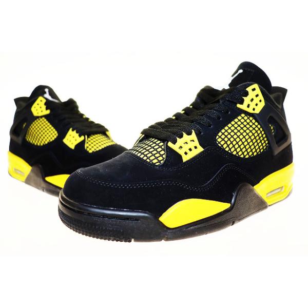 ナイキ NIKE AIR JORDAN 4 RETRO THUNDER 2023 28cm DH6927-017 AJ4 エア ジョーダン IV レトロ サンダー ブラック 黒 ▲■260602