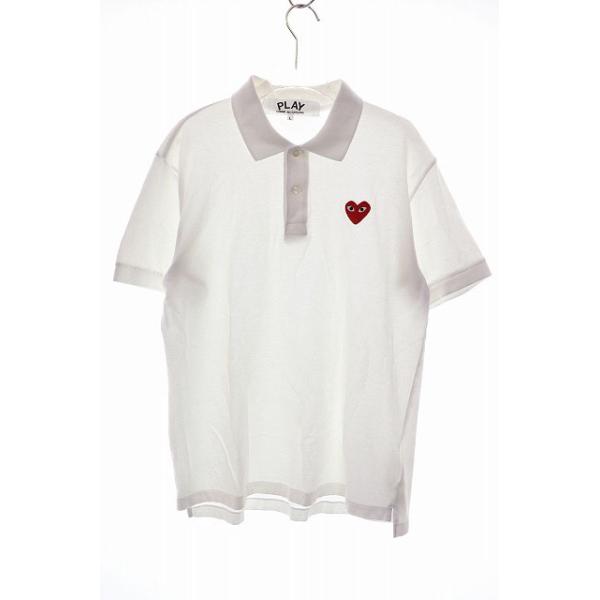 コムデギャルソン COMME des GARCONS PLAY ハート 刺繍 ロゴ