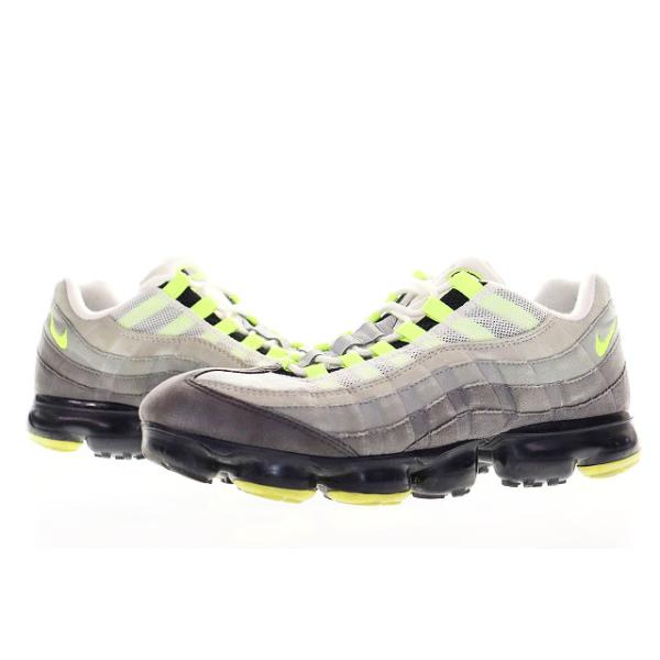 ナイキ NIKE AIR VAPORMAX 95 NEON YELLOW 27.5cm AJ7292-001 エア ヴェイパー マックス ネオン イエロー スニーカー 【ブランド古着ベクト