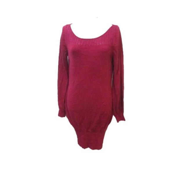 中古 ピーチジョン Peach John ニット ワンピース ひざ丈 長袖 ウール混 M L マゼンタ X レディース ベクトル 古着 Buyee 日本代购平台 产品购物网站大全 Buyee一站式代购 Bot Online
