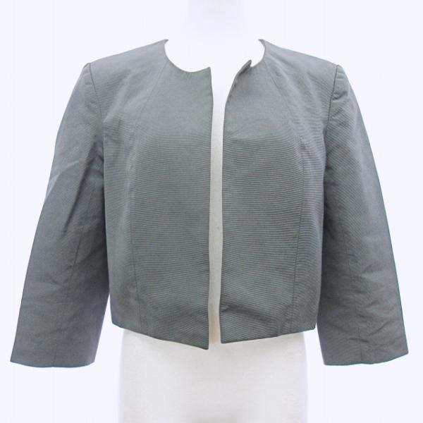 タラジャーモン TARA JARMON 美品 ノーカラージャケット ブレザー 前 ...