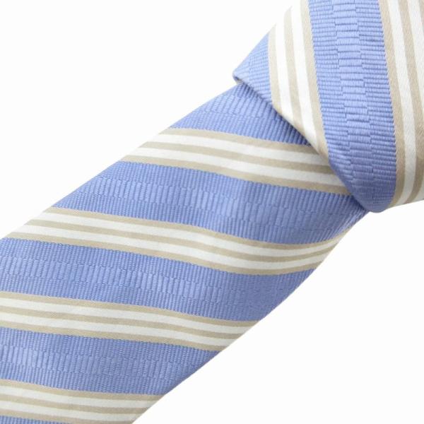 【美品】 バーバリーロンドン ネクタイ パープル系 紫 レジメンタル柄 BURBERRY バーバリー ネクタイ パープル 紫 8029933 A1629