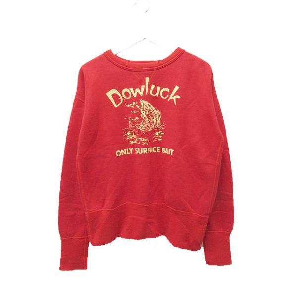 EVISU エヴィス LOT.4100 スウェット トレーナー 道楽 DOWLUCK レッド 