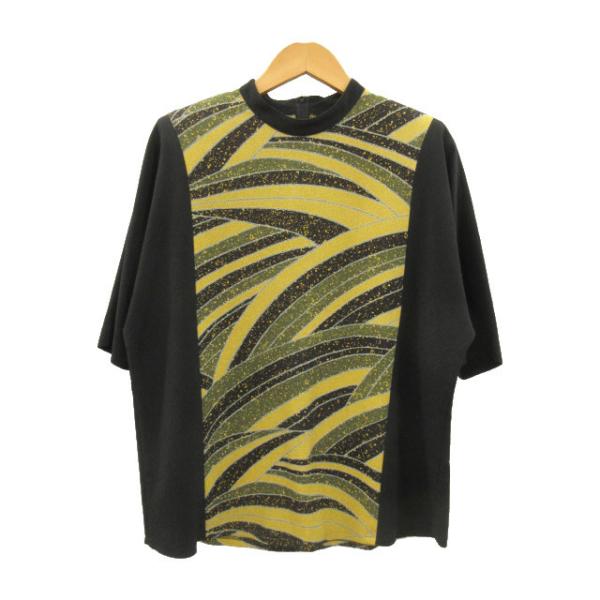 詩仙堂　ちりめん素材　半袖　五分袖　Ｔシャツ　カットソー シセンドウ 詩仙堂 HITOSHI TAMURA カットソー 五分袖 柄物