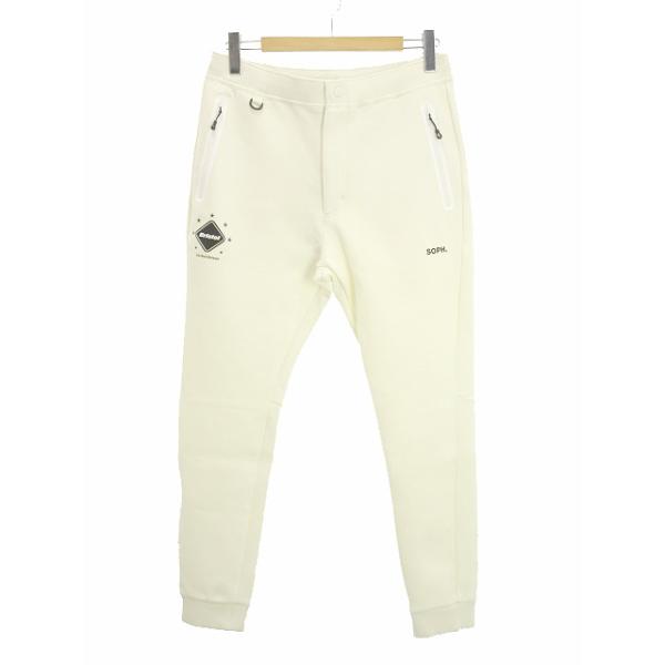 【中古】ブリストル FCRB 24AW TECH SWEAT TRAINING PANTS スウェット トレーニングパンツ L オフホワイト系 エフシーレアルブリストル FCRB 24AW TECH SWEAT TRAINING PANTS