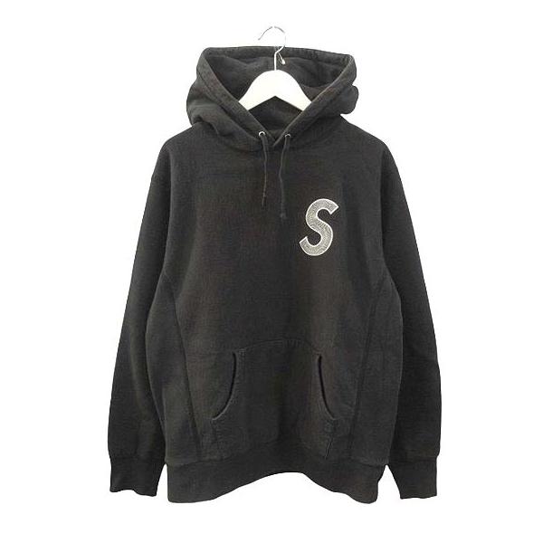 【激レア】シュプリーム スエット サイズL　18AW Split アーチロゴ 黒 激レア】シュプリーム スエット サイズL 18AW Split アーチロゴ