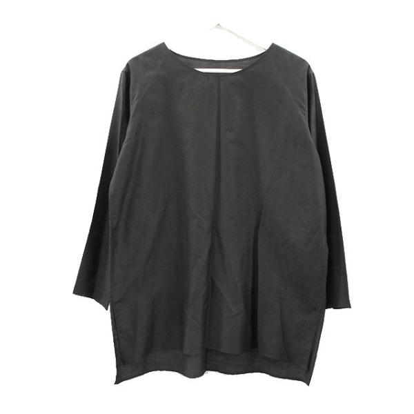 ヨーガンレール JURGEN LEHL コットン シルク ブラウス ブラック 黒 M